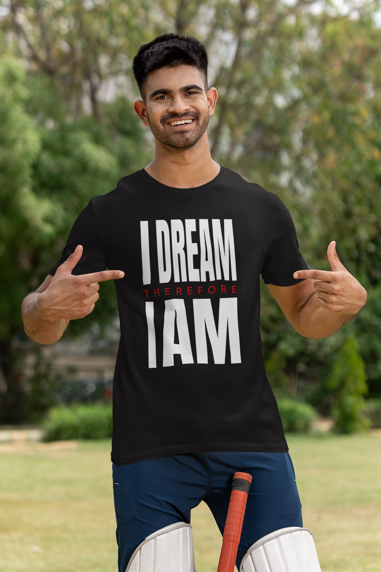I Dream Therefore I AM - Unisex Classic Crew Neck Half Sleeve Cotton T-Shirt