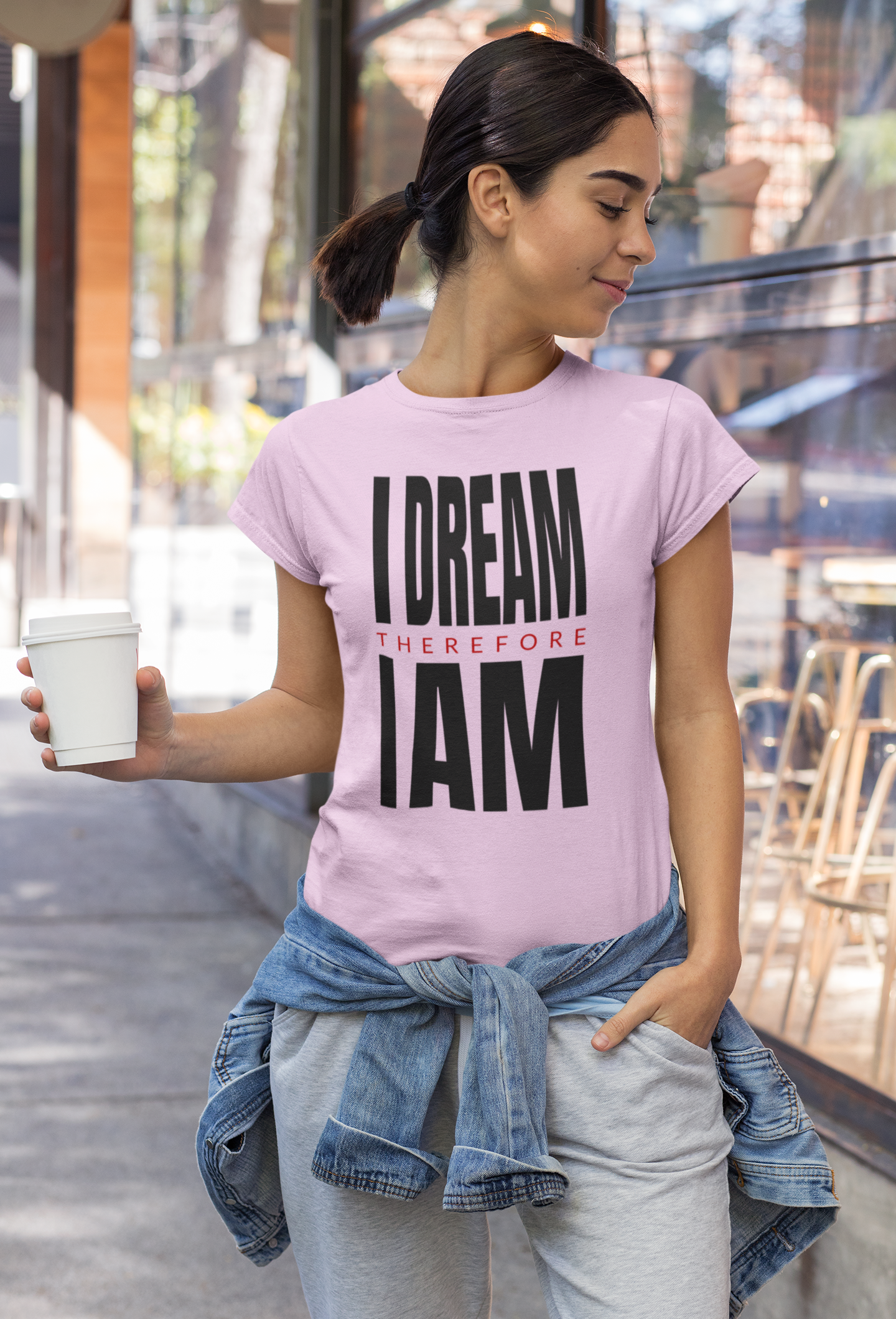 I Dream Therefore I AM - Unisex Classic Crew Neck Half Sleeve Cotton T-Shirt